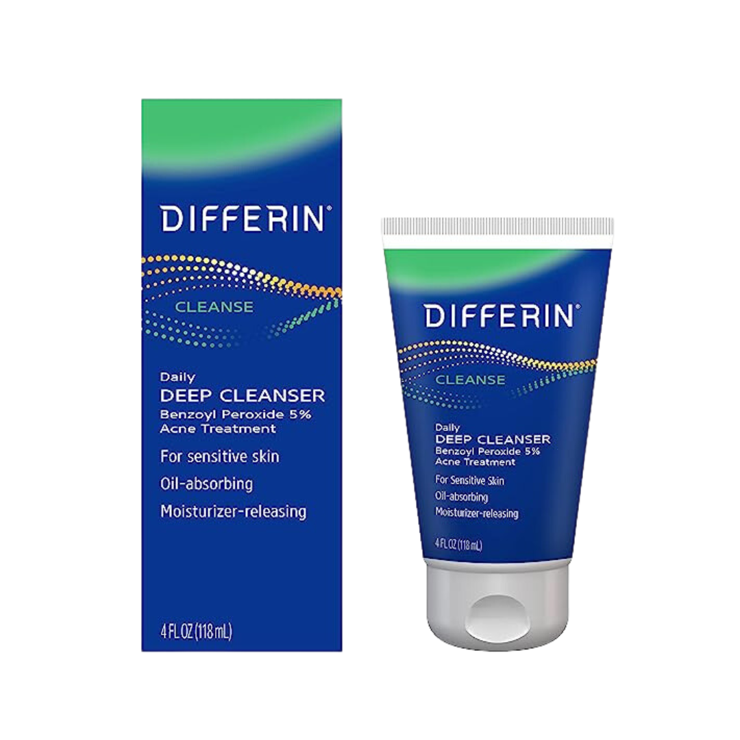 Differin Acne Face Wash with 5% Benzoyl Peroxide - 118ml